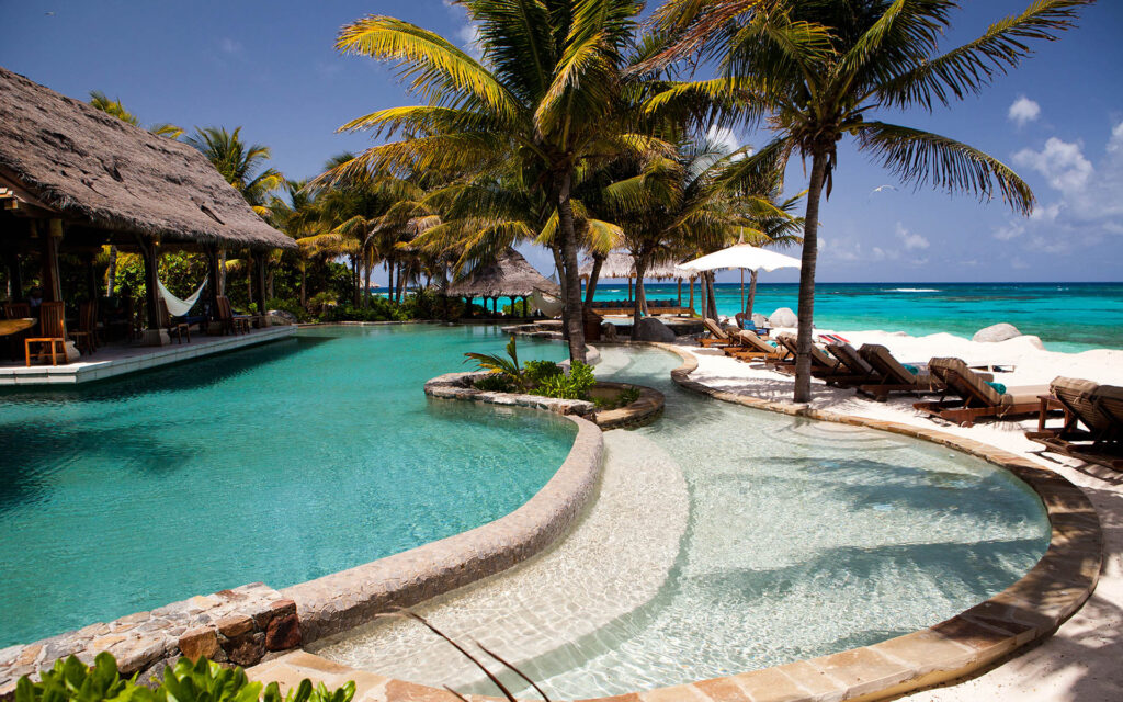 necker island beach pool