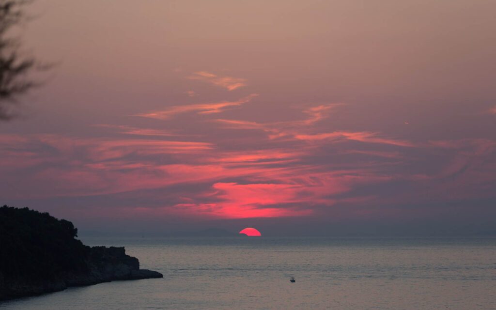 Amalfi Coast sunset