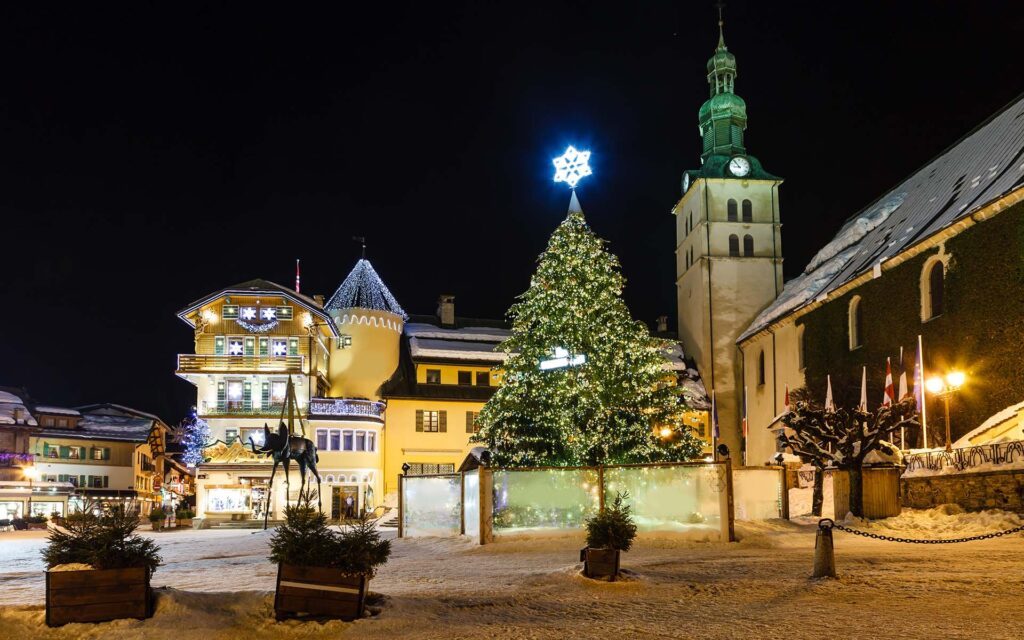 Christmas Tree in Megeve