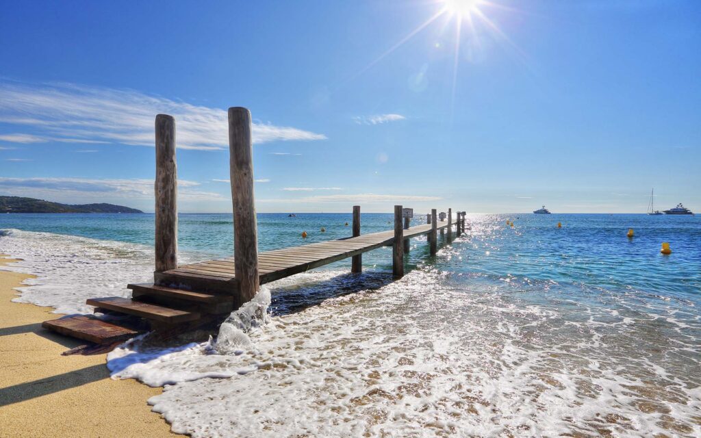 Beach in Saint Tropez