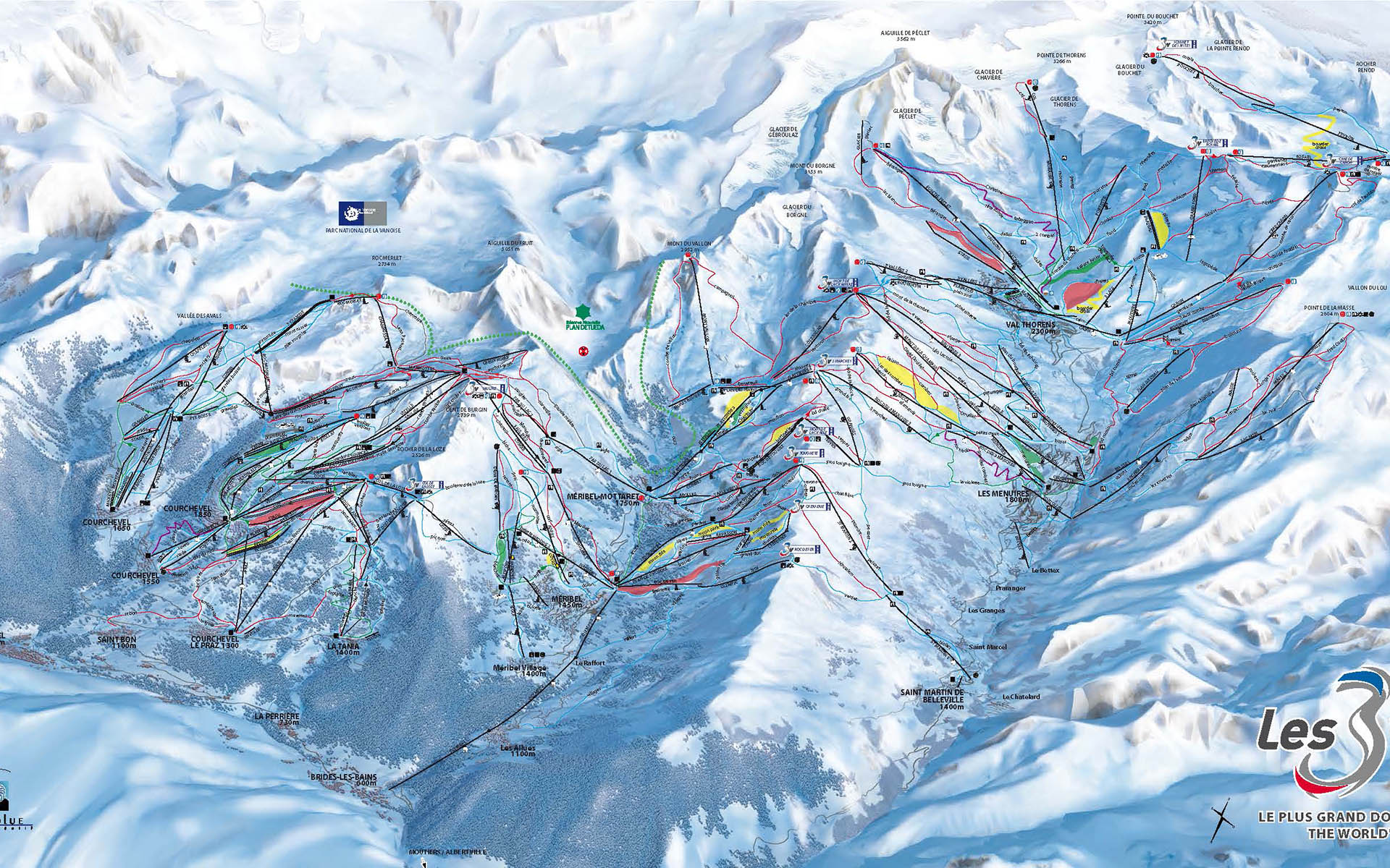 The 3 Valleys – The largest ski area in the world