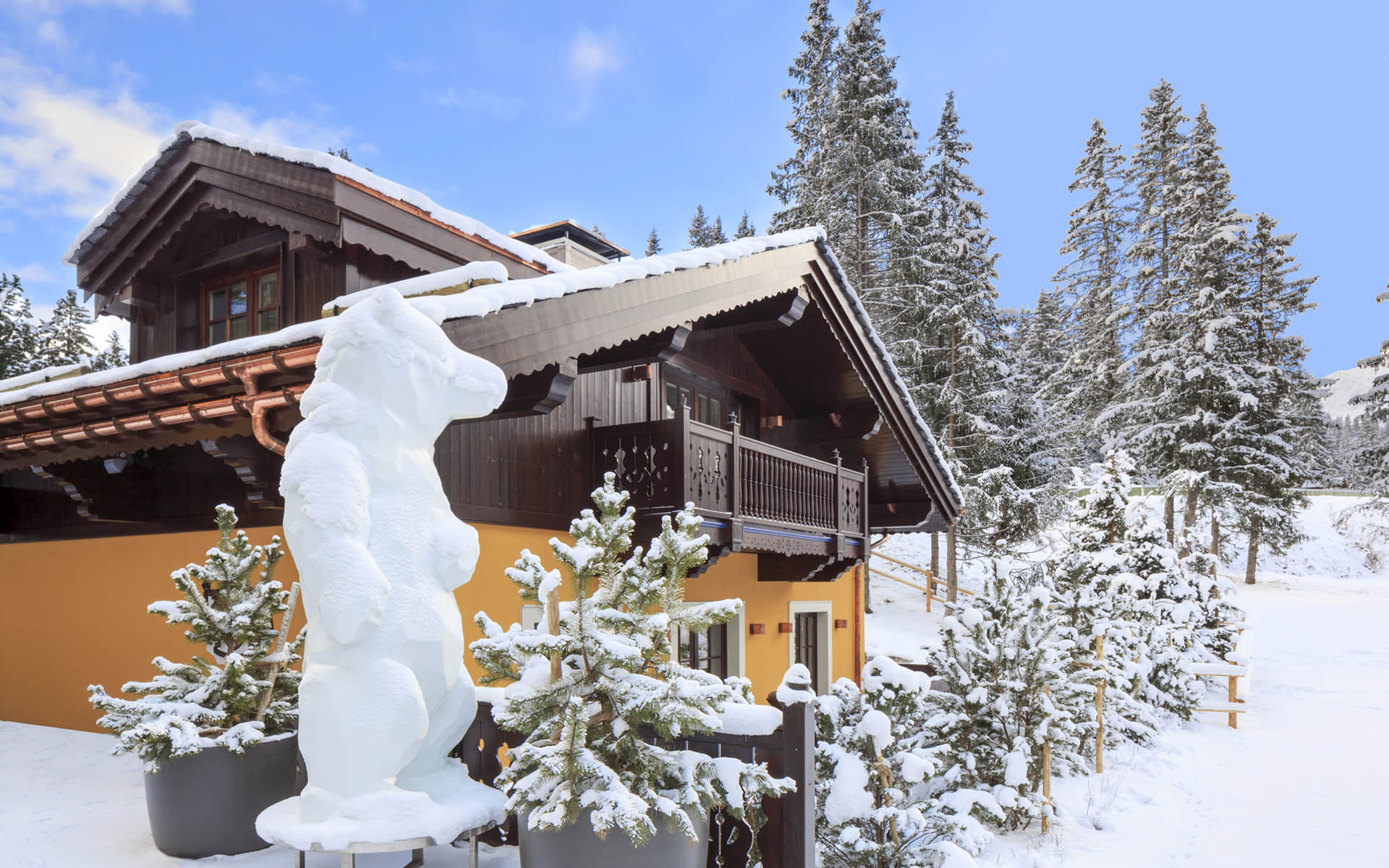 Discover the unique charm of Louis Vuitton Yurt in the snowy St. Moritz