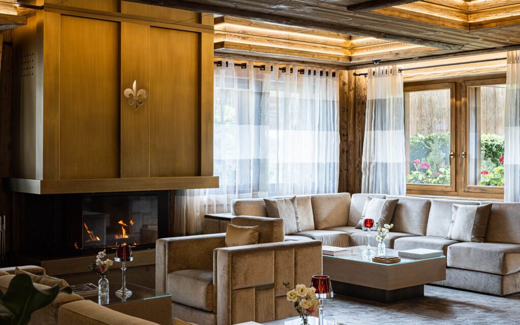 In Spring Light Ultima Gstaad Lobby Area
