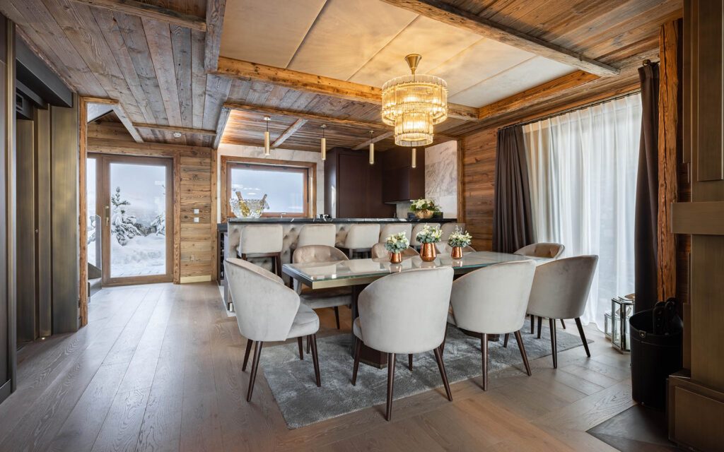 Kitchen Area of Signature Residence Ultima Courchevel Belvedere