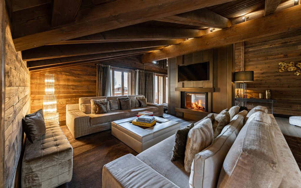 Living Space with Fireplace Royal Residence Ultima Collection