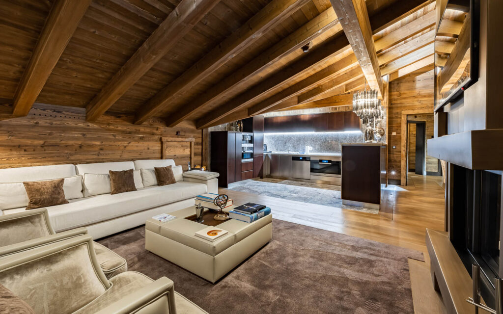 Two Bedroom Residence Open Living Space   Kitchen Ultima Gstaad
