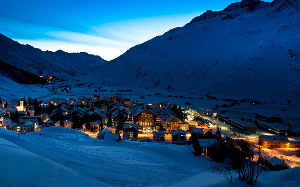 View over Andermatt