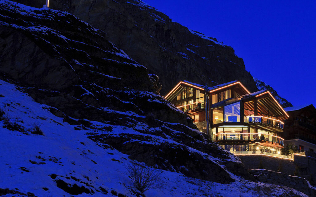 CZP Exterior Night 2, The Finest Luxury Ski Chalets &amp; Villas - Firefly Collection