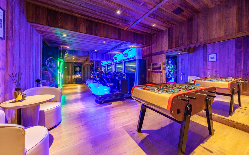 Arcade Game Room Fun For Everyone Ultima Megeve 1, The Finest Luxury Ski Chalets &amp; Villas - Firefly Collection