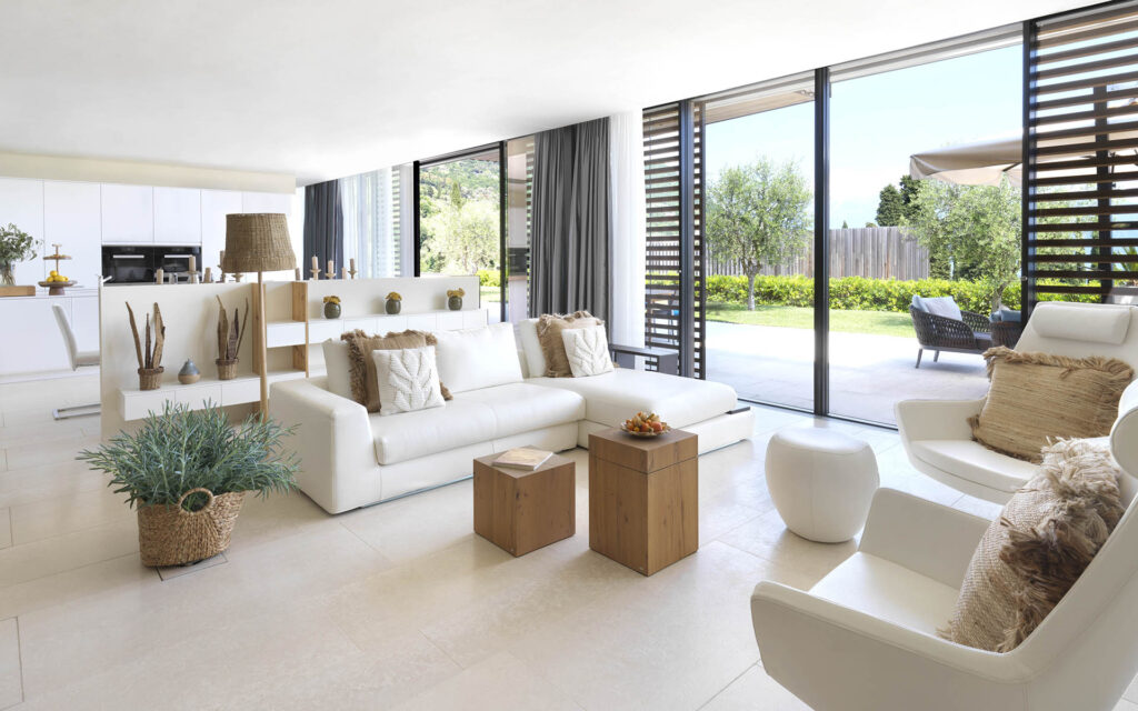 Landmark Apartment 4 luxury villa Lake Garda Living Room 001
