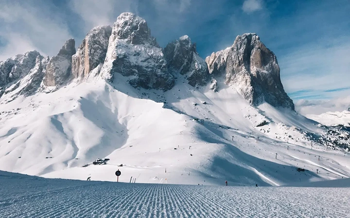 Luxury Ski Chalets in Dolomites Tile