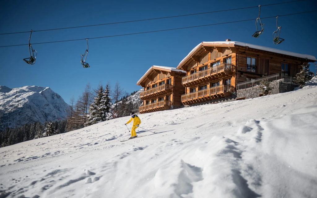 Exterior of the Arula chalets