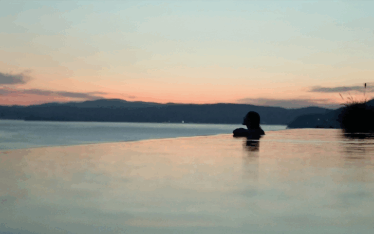 Ultima Corfu Sunset Swim Infinity Pool Sea View
